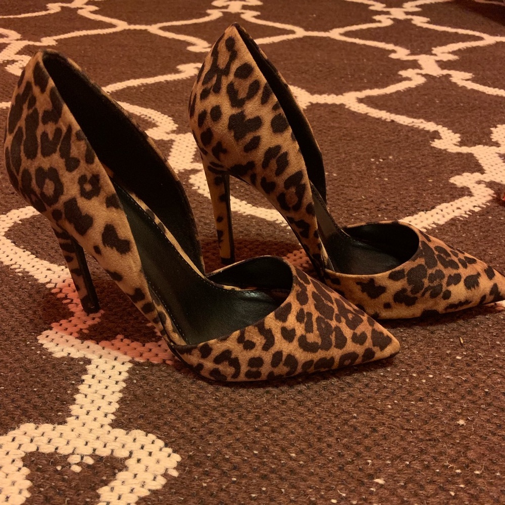 Leopard print heels